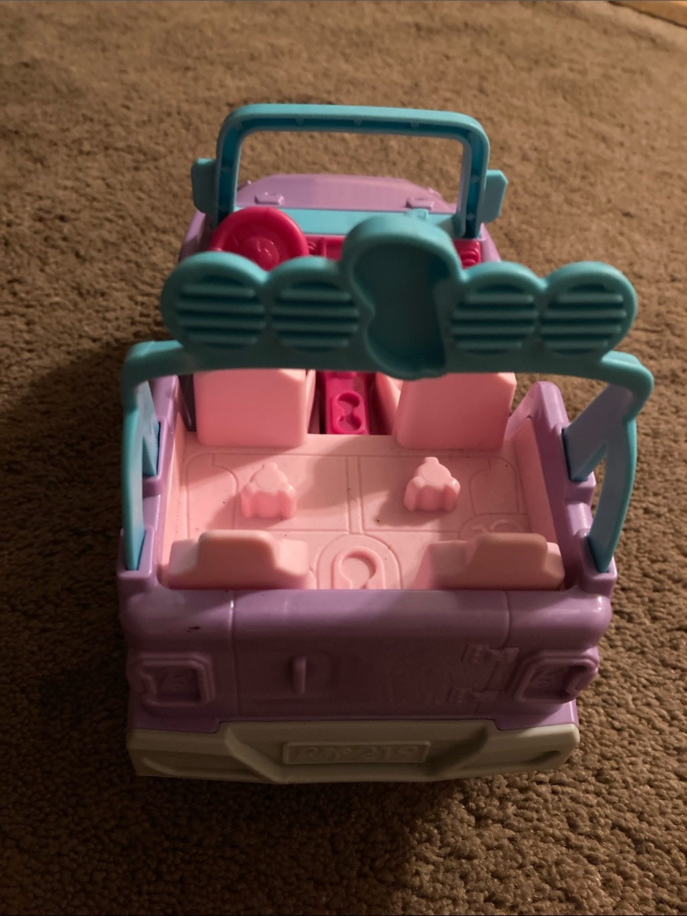 Little People Purple & Pink Toy Jeep - Kids Ride-On Play Vehicle
